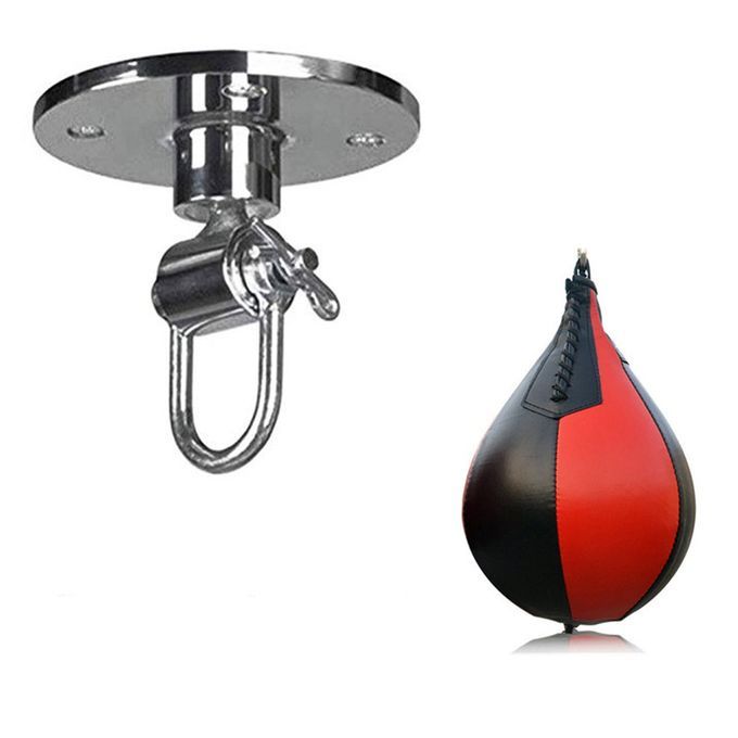 Swivel Exer Ise Ball Professional Boxing Equipment With Pou H Base Boxing Ball-black+red