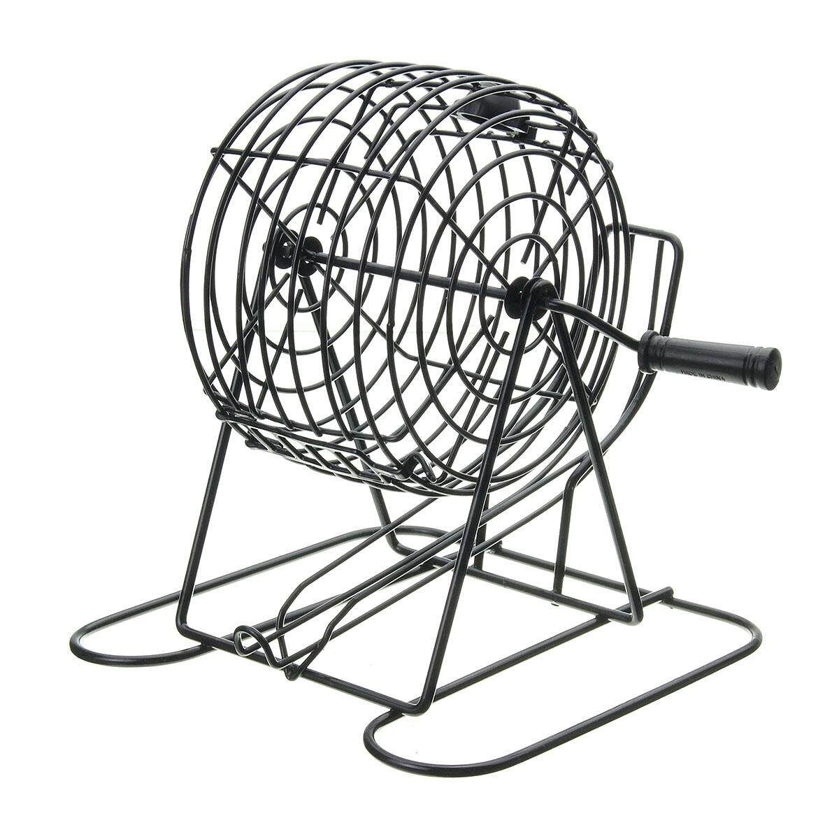 Traditional Bingo Lotto Lottery Family Game Set - Cage Balls Cards Counters