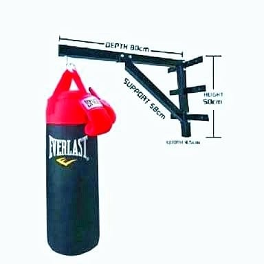 Punching Bag Boxing Bag + Wall Bracket + Free Boxing Gloves