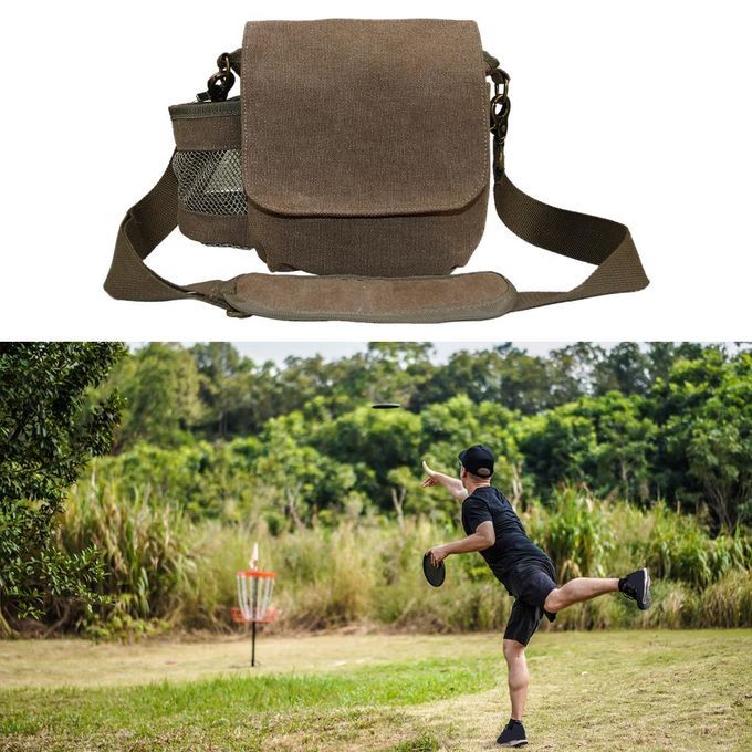 Disc Bag Portable Shoulder Disc Golf Backpack Disc Bags For Khaki
