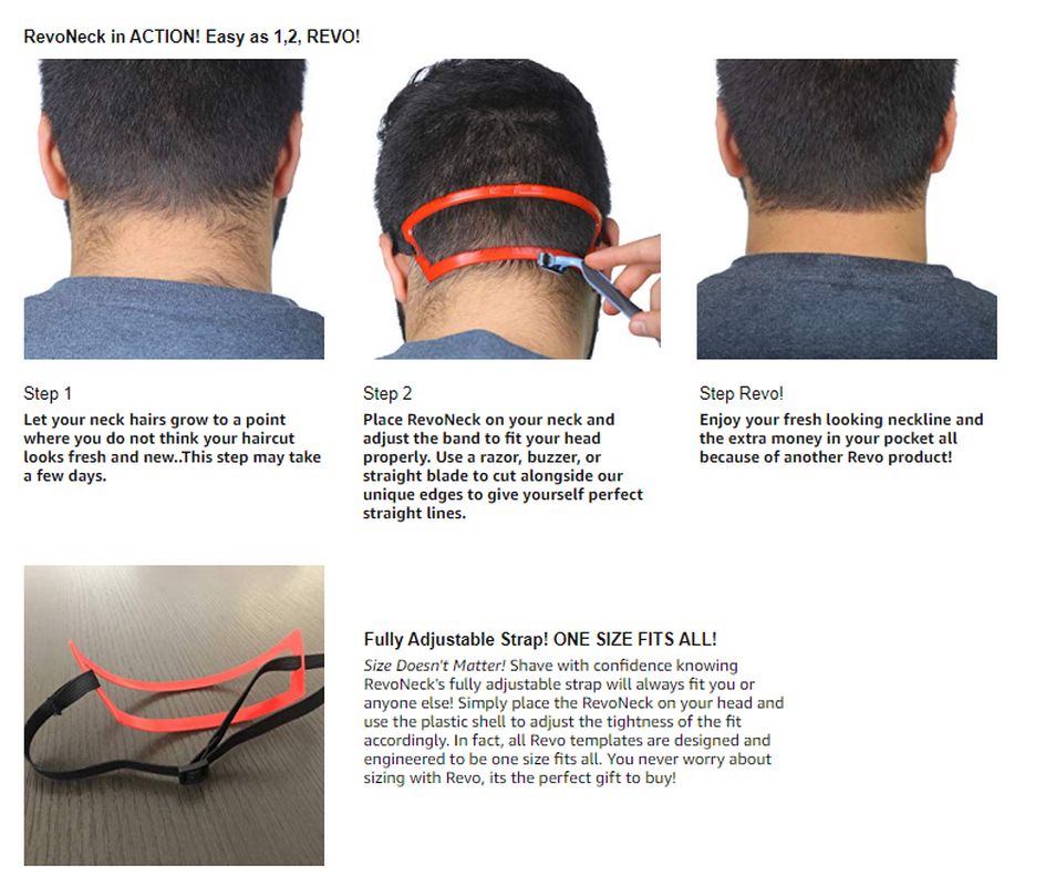 Magic Salon Barber Neck Hair Line Guide Neckline Haircuts