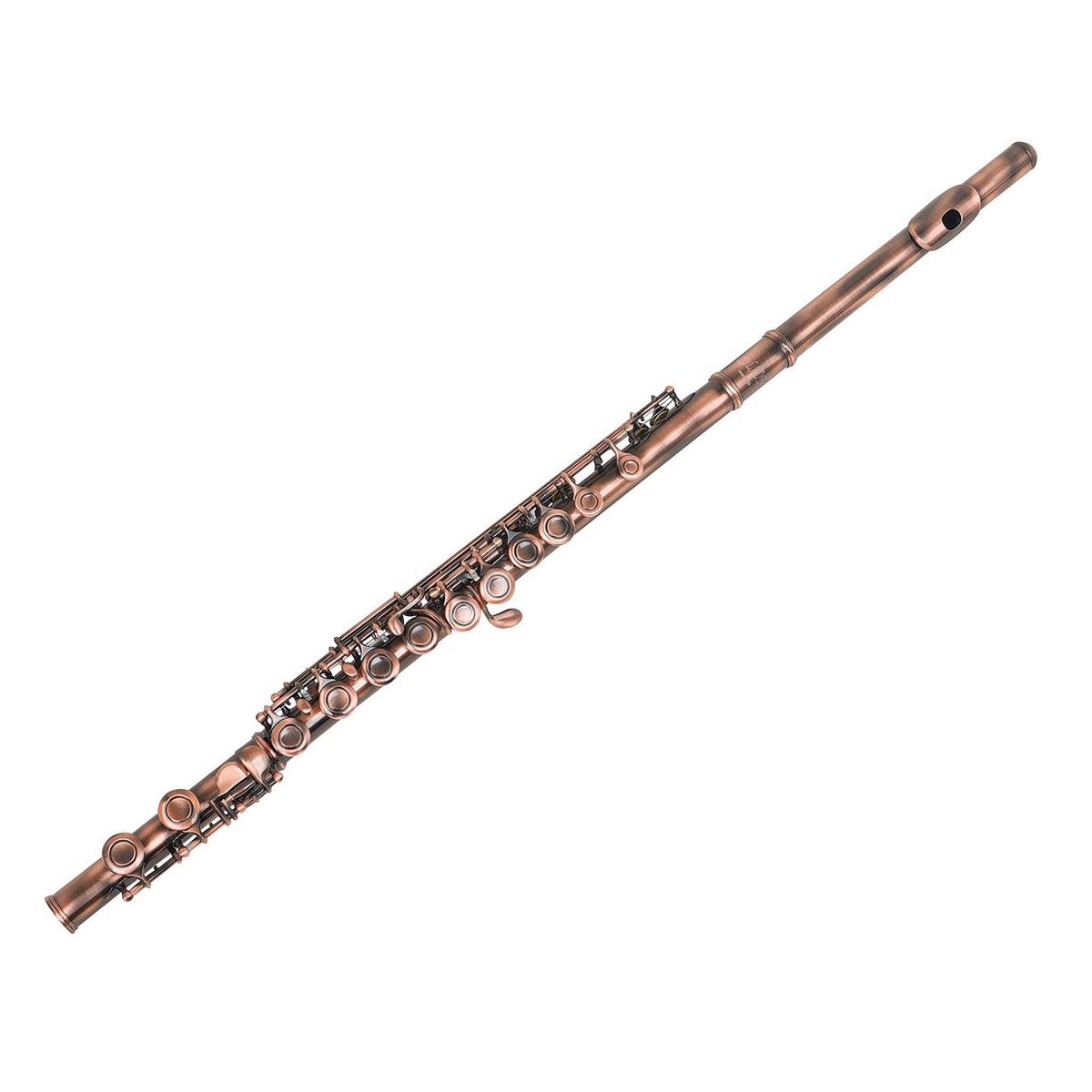 SLADE C-key 16-Hole Flute Set Closed Hole C Flute With Case Cleaning Rod Wiping Cloth and Gloves for Beginner Music Lover