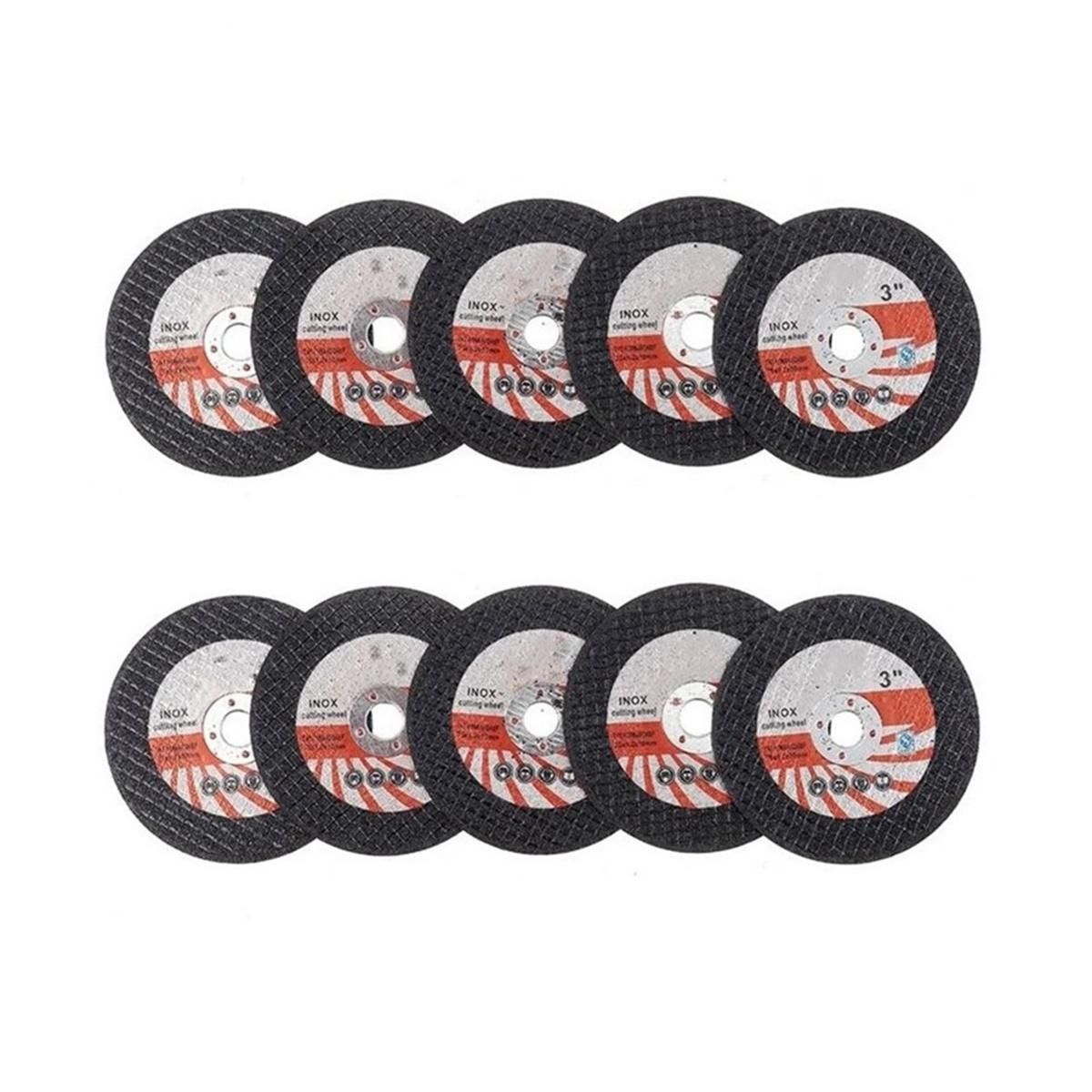 10PCS 75Mm Mini  Disc Circular Resin Grinding Wheel for 10Mm Bore Angle Grinder Wood Tile  Disc