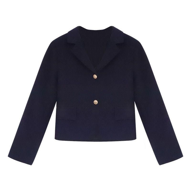 Short Suit Coat for Women 2021 New Spring and Autumn Korean Style Western Style All-Matching British Style Short Man Small Tailored Suit Top