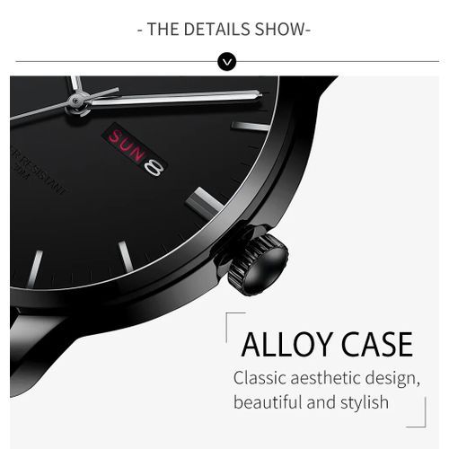 Men's Luxury Analog Stainless Steel Waterproof Quartz Watch