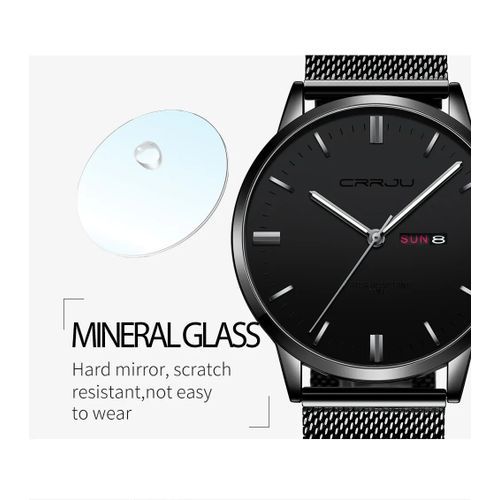 Men's Luxury Analog Stainless Steel Waterproof Quartz Watch