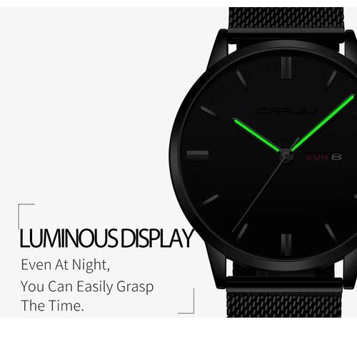 Men's Luxury Analog Stainless Steel Waterproof Quartz Watch