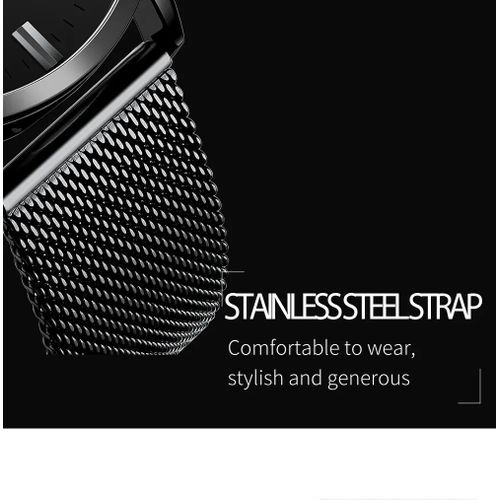 Men's Luxury Analog Stainless Steel Waterproof Quartz Watch