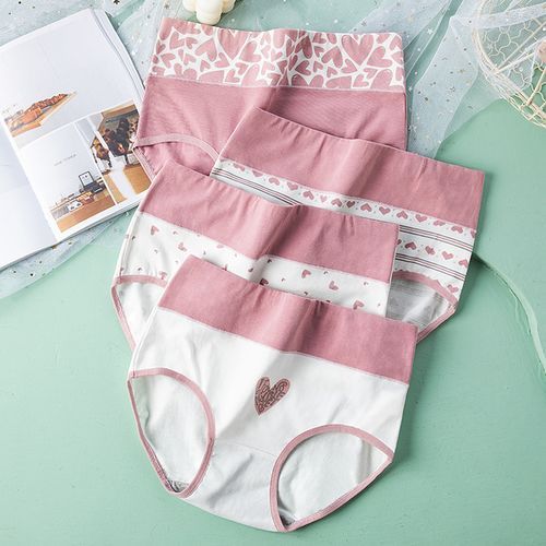 Plus Size M_3XL Panties Women Cotton High Waist Slimming Underwear Girls Seamless Briefs Sexy Female Breathable Lingerie(No.#6134)