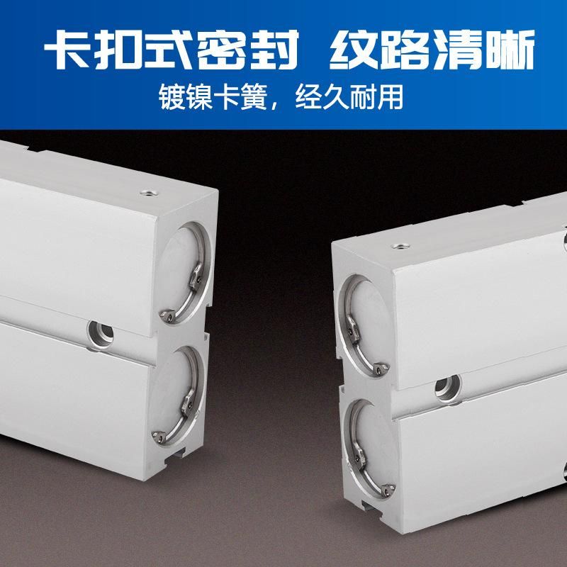 Pneumatic Double Rod Biaxial Cylinder Parallel Bars Big Push Tn10x20s Adjustable Stroke