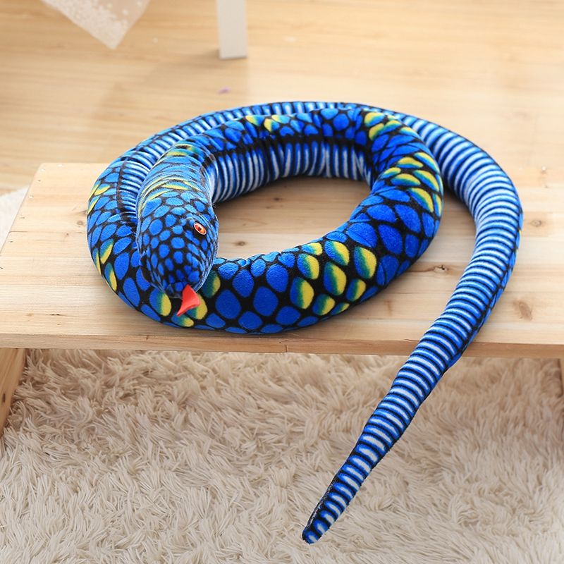 1pc Simulation Cobra And Python Snake Plush Toys Dolls Soft