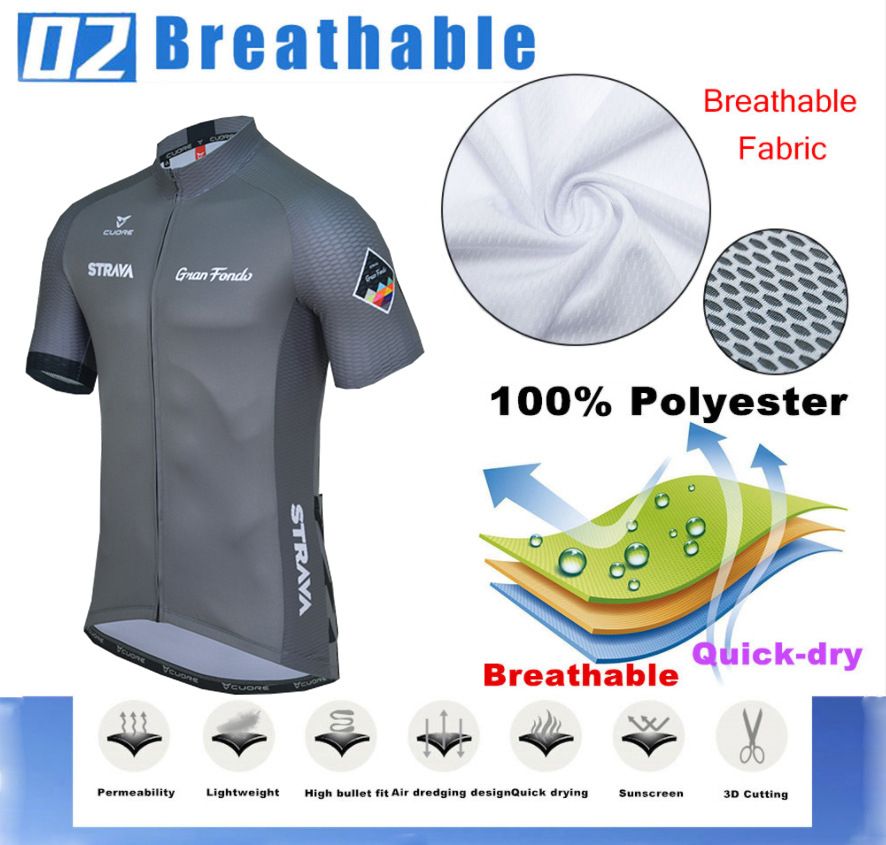 Summer Cycling Jersey Set Breathable Sport Bicycle Mens Short