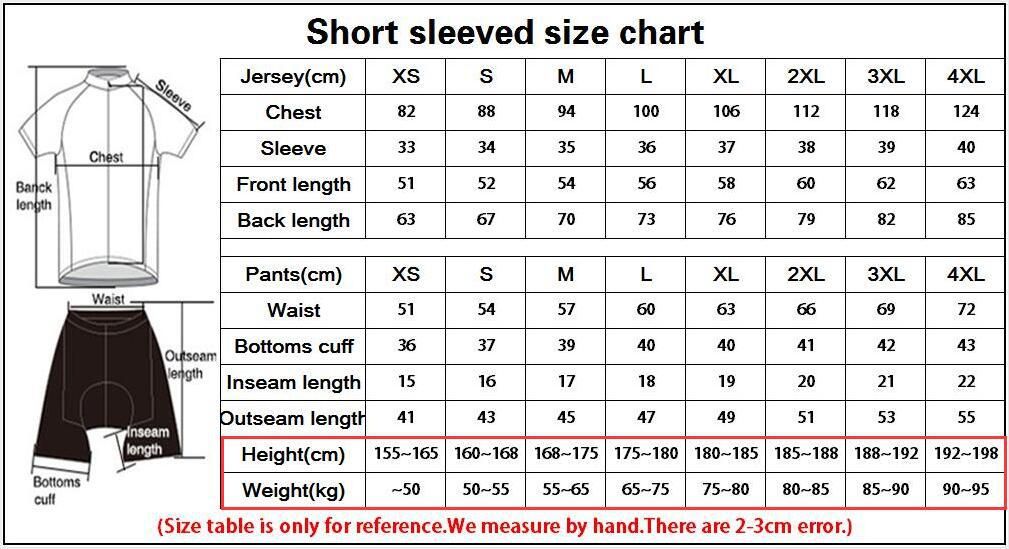 Summer Cycling Jersey Set Breathable Sport Bicycle Mens Short