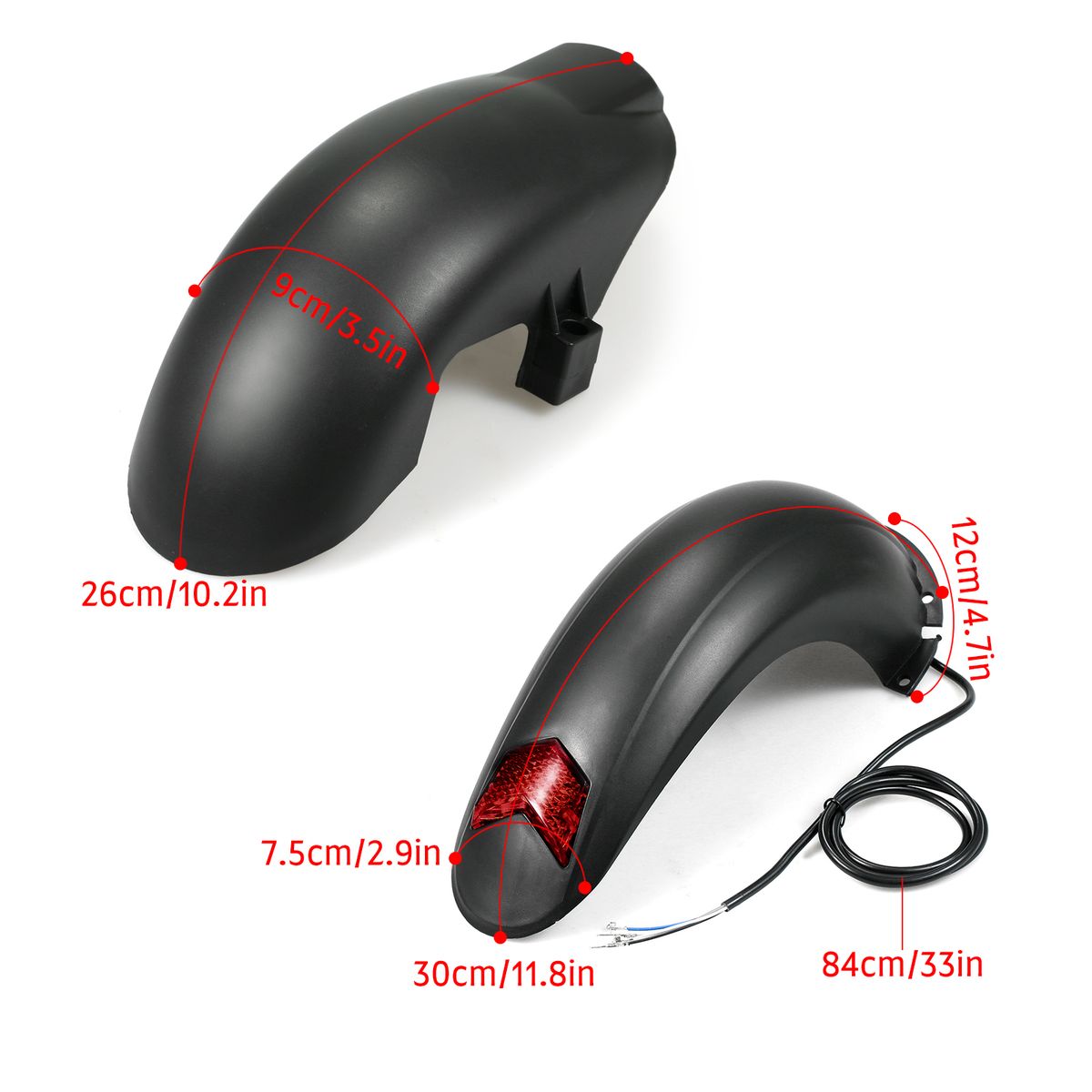10in Electric Scooter Front Tire Guard Rear Tire Guard Front