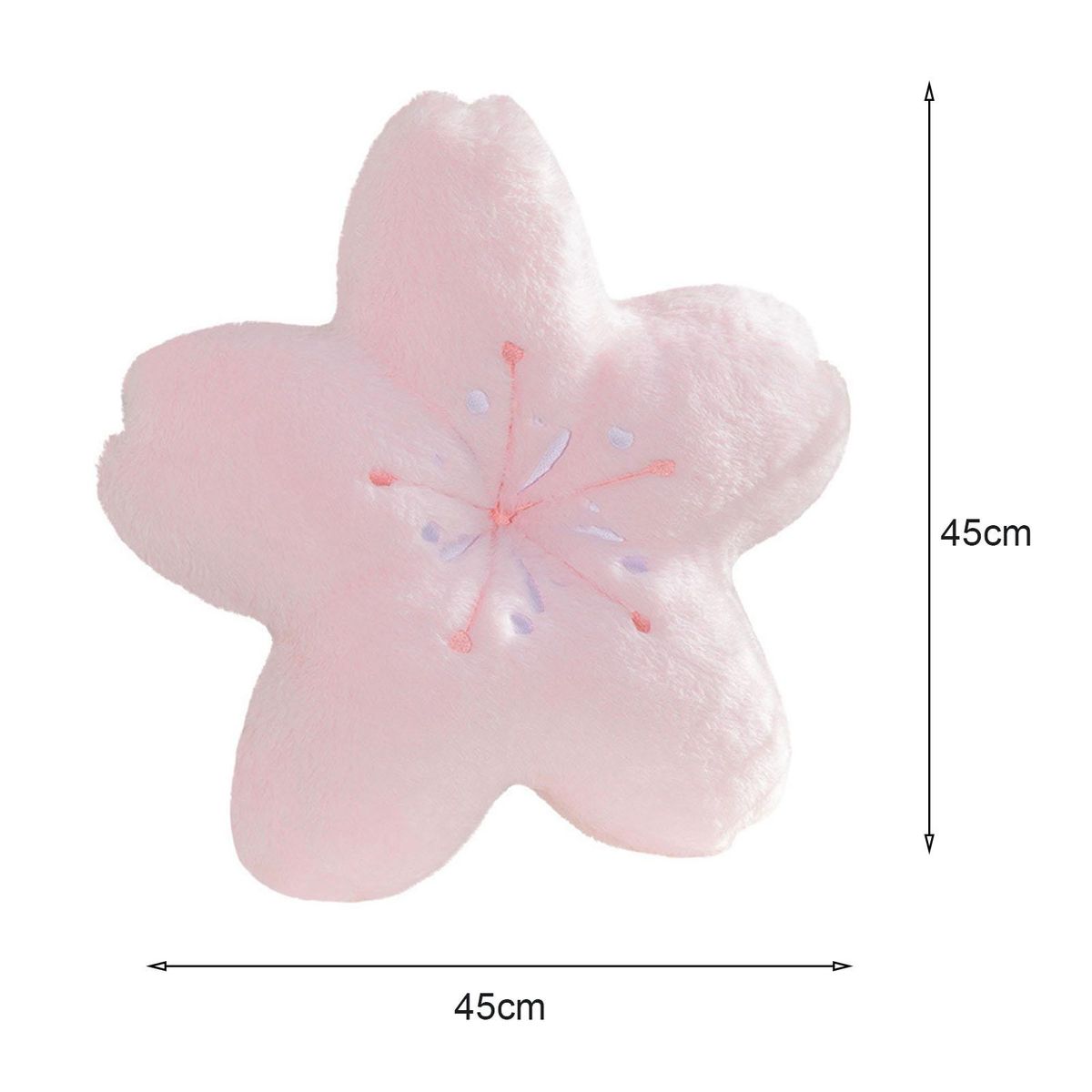 Throw Pillow Simulated Flower Seat Pillow Pink