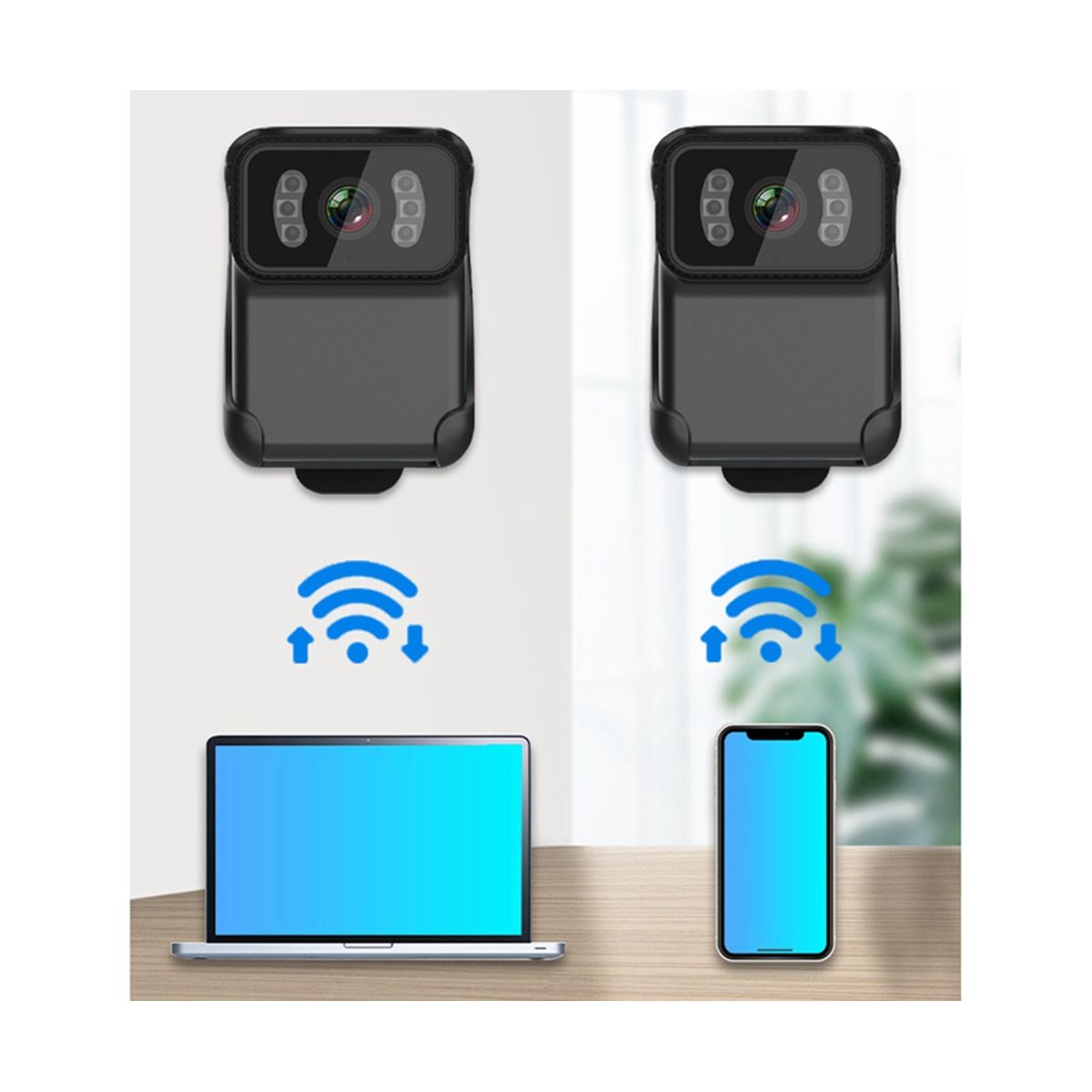 1080P 200MT Camera Waterproof Multi-Functional Back Clip