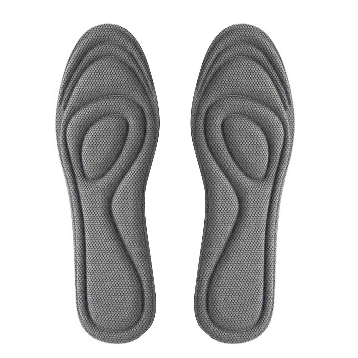 1 Pair Men Insoles Nano Deodorant Men Insoles Grey