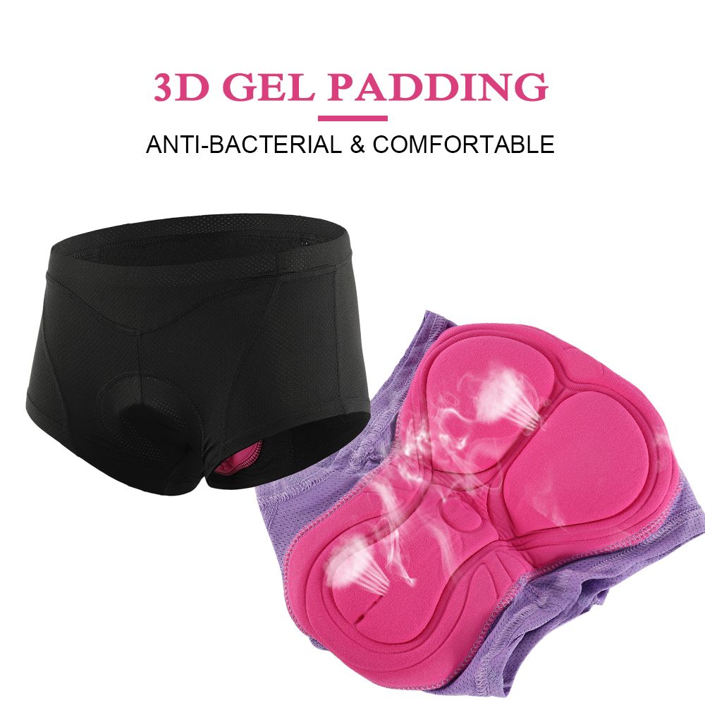 Women Bike Underwear 3D  Padded Bicycle Briefs MTB Cycling