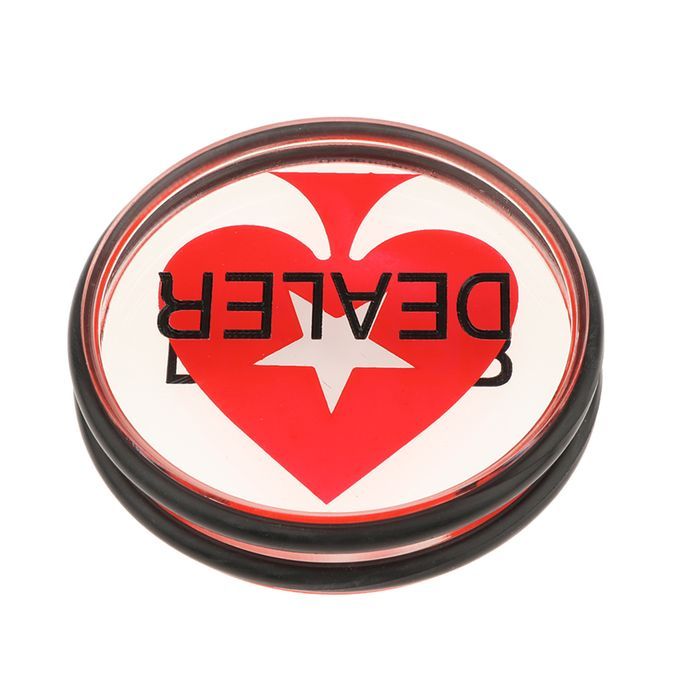 Double-Sided Texas Hold'em Dealer Button - Casino Grade 3 Inch