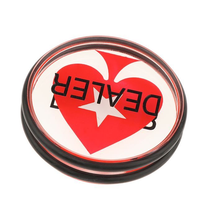 Double-Sided Texas Hold'em Dealer Button - Casino Grade 3 Inch