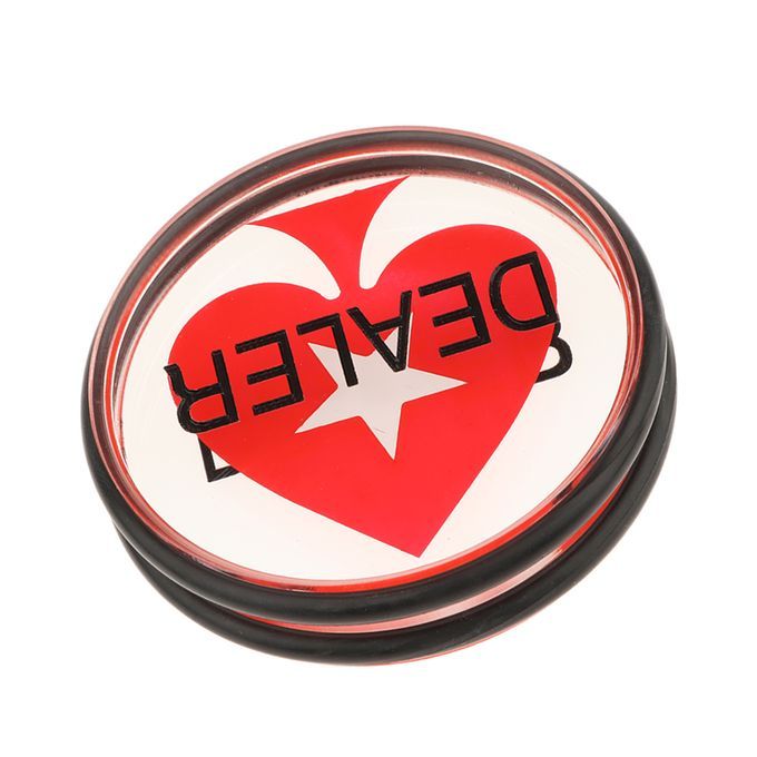 Double-Sided Texas Hold'em Dealer Button - Casino Grade 3 Inch