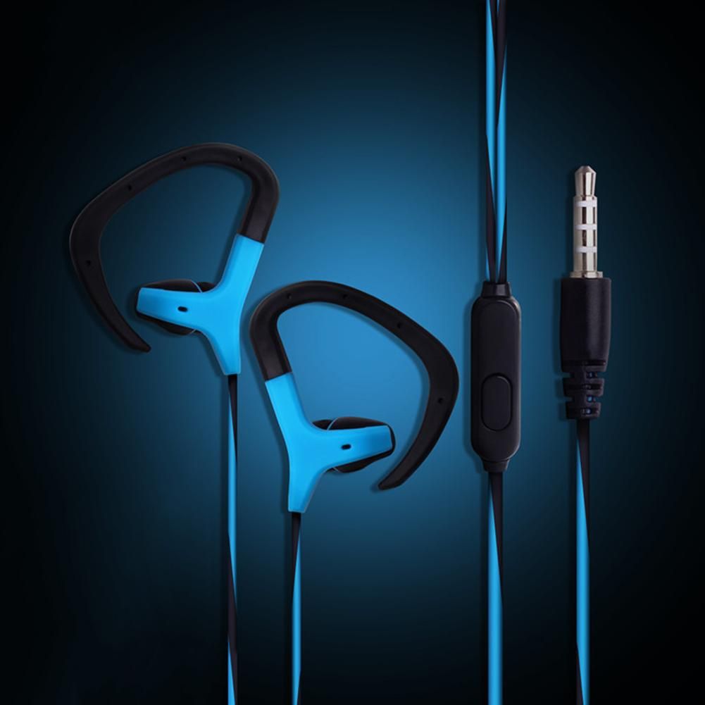 3.5mm In-Ear Headphone Running Sport Music Stereo-Blue