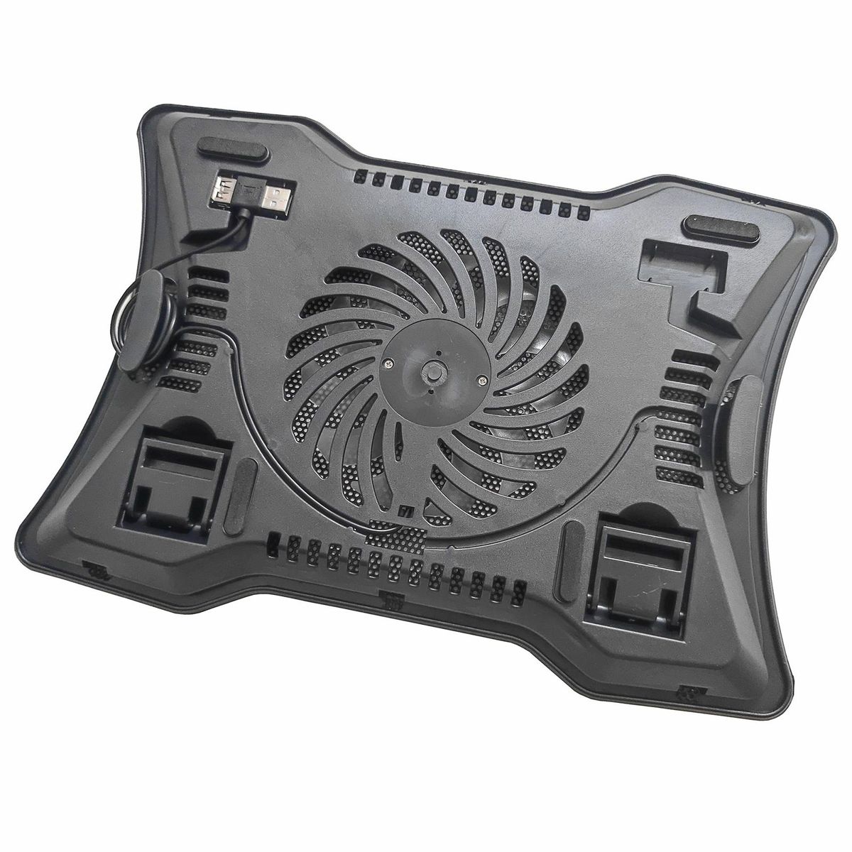 Portable Laptop Cooler Laptop Cooling Base Single Fan Design Low Noise Two USB Ports Support Laptops Below 14 inch