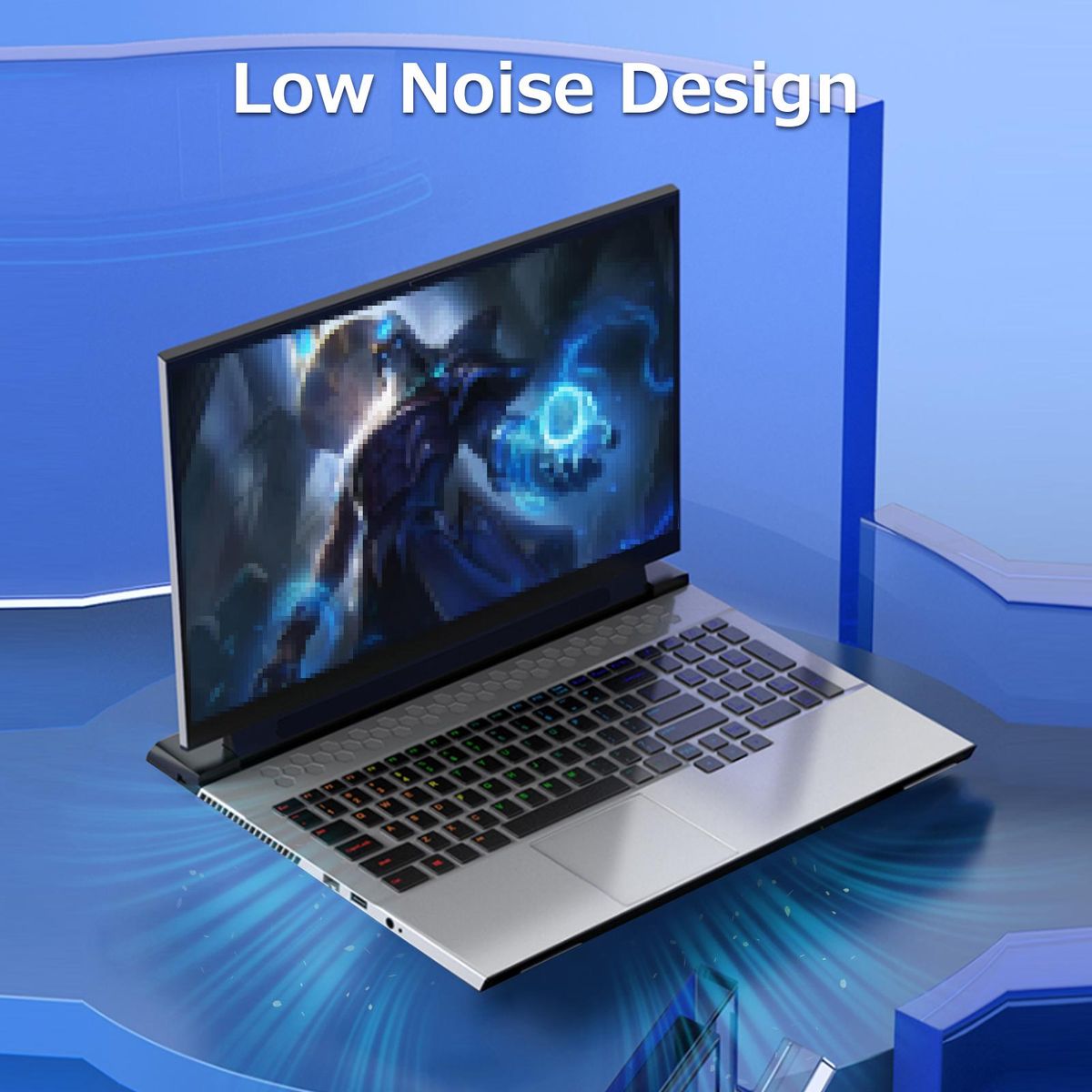 Portable Laptop Cooler Laptop Cooling Base Single Fan Design Low Noise Two USB Ports Support Laptops Below 14 inch