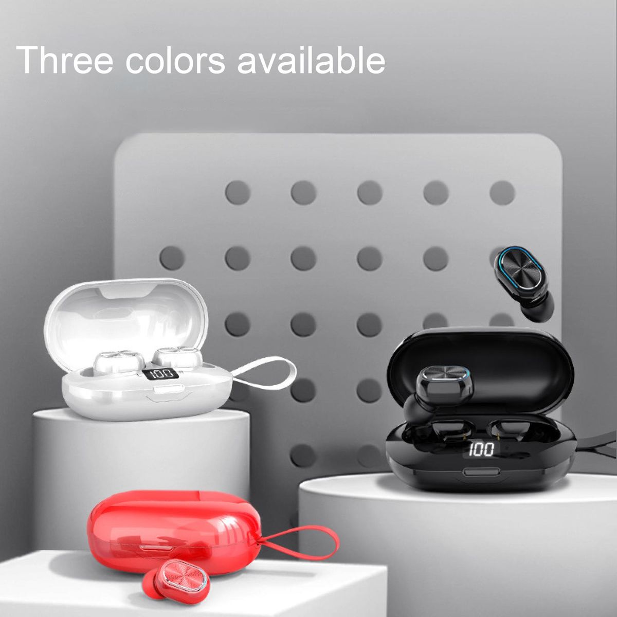 Bluetooth 5.1 Mini In-ear Wireless Earphones For Phone-White