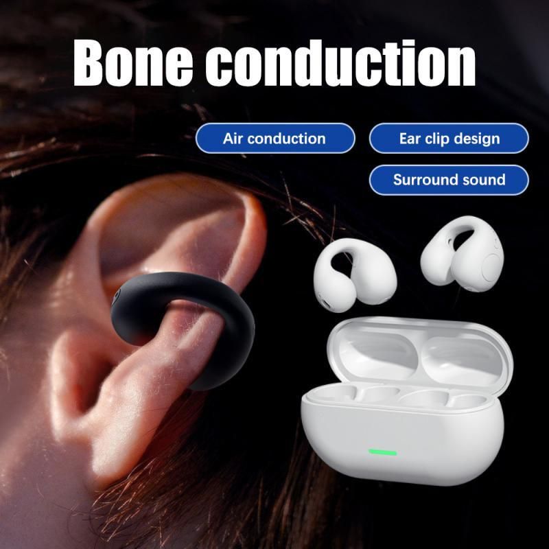 Brand new clip-on white Bluetooth sports headphones bone conduction headphones