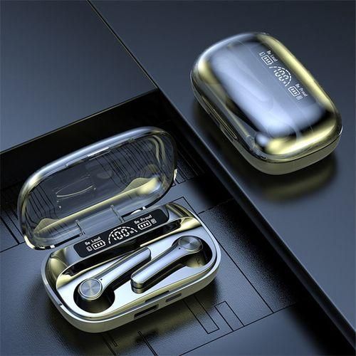 Bluetooth Lifetime Waterproof Earphone LED Display Touch BQ20 Black Earphone