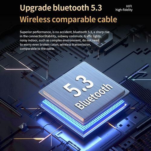 Bluetooth Lifetime Waterproof Earphone LED Display Touch BQ20 Black Earphone