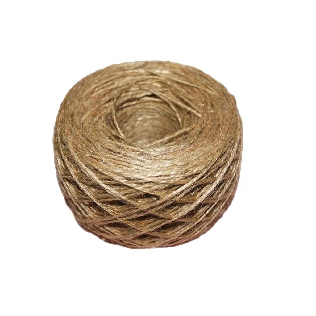 Hot Sale 100 Meter - Natural Textured Hessian Jute Twine String 1mm