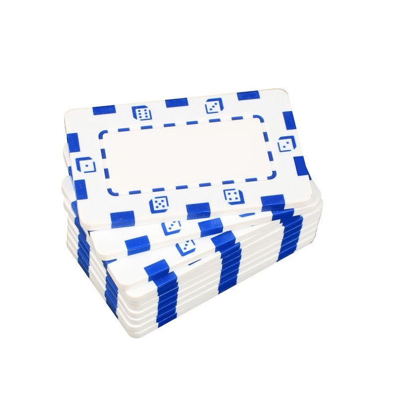1Pcs Foreign Trade New Hot Sale Rectangular Chip ABS Square Chip Anti-counterfeit Chip Coin Chips