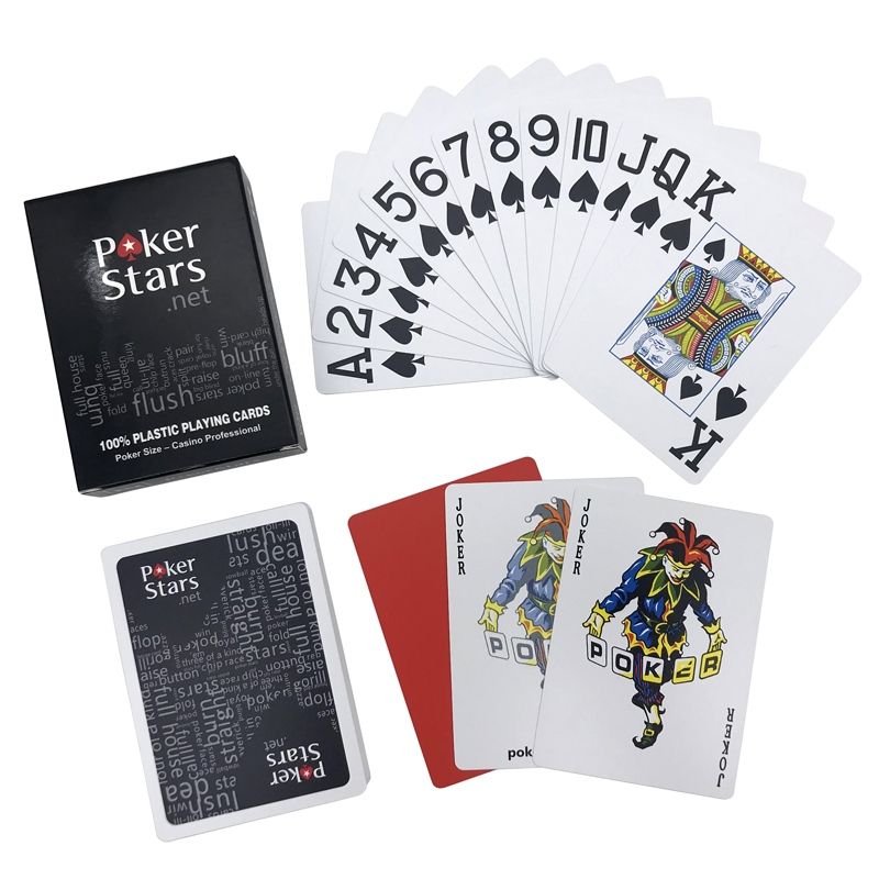 Texas Plastic Playing Card Stars PVC Waterproof Matte Wear-resistant