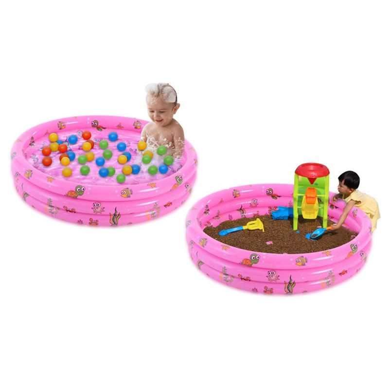 100CM Portable Baby Swimming Pool Inflatable Children Swimming Pool Bathtub Kid Pool Ocean Ball Pool Air Pump