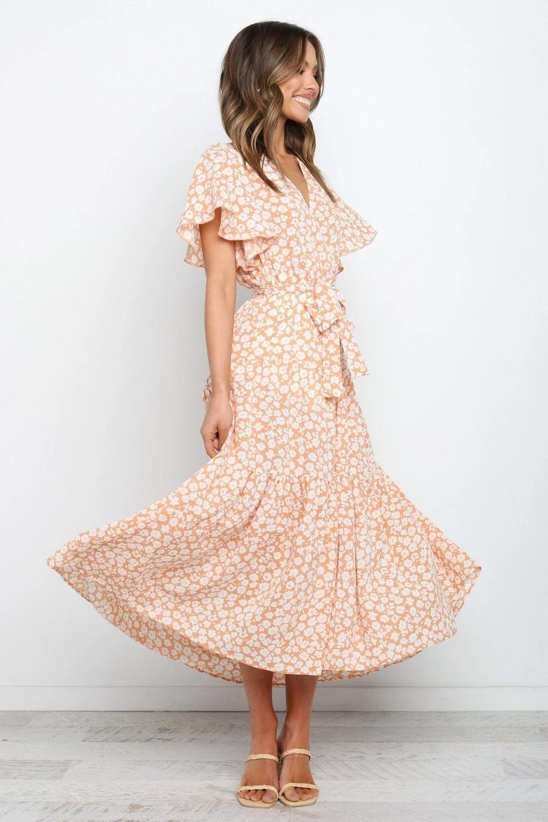 New print dress 2022 spring and summer holiday dress dresses