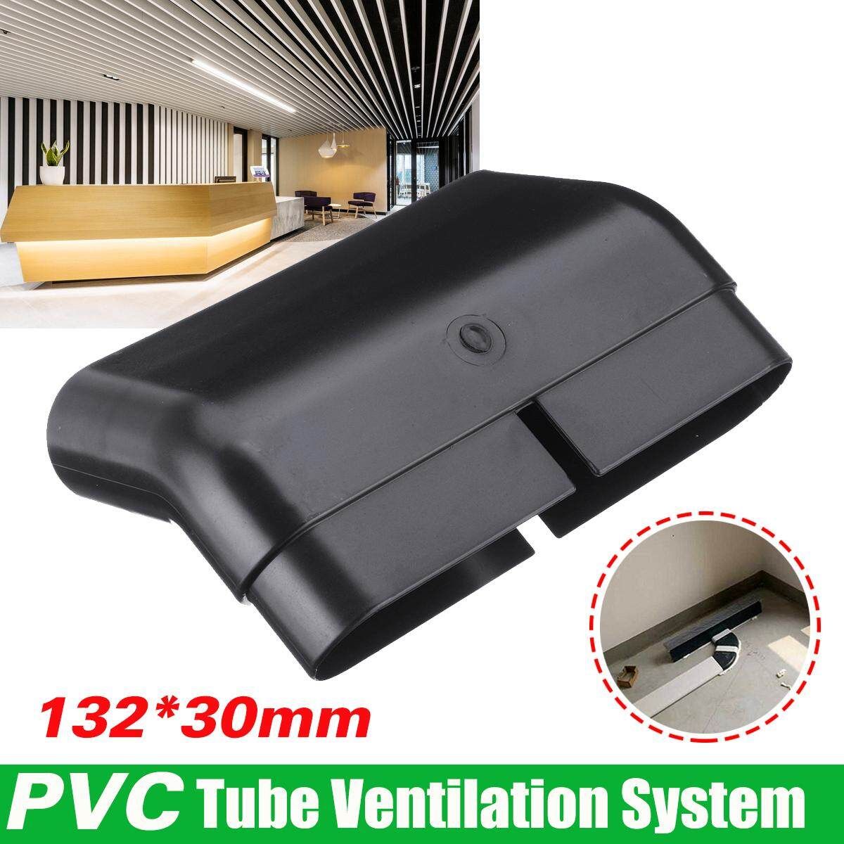 45° Corner Connecter PVC Ventilation Fresh Air System Flat Tube Outlet 132x30mm
