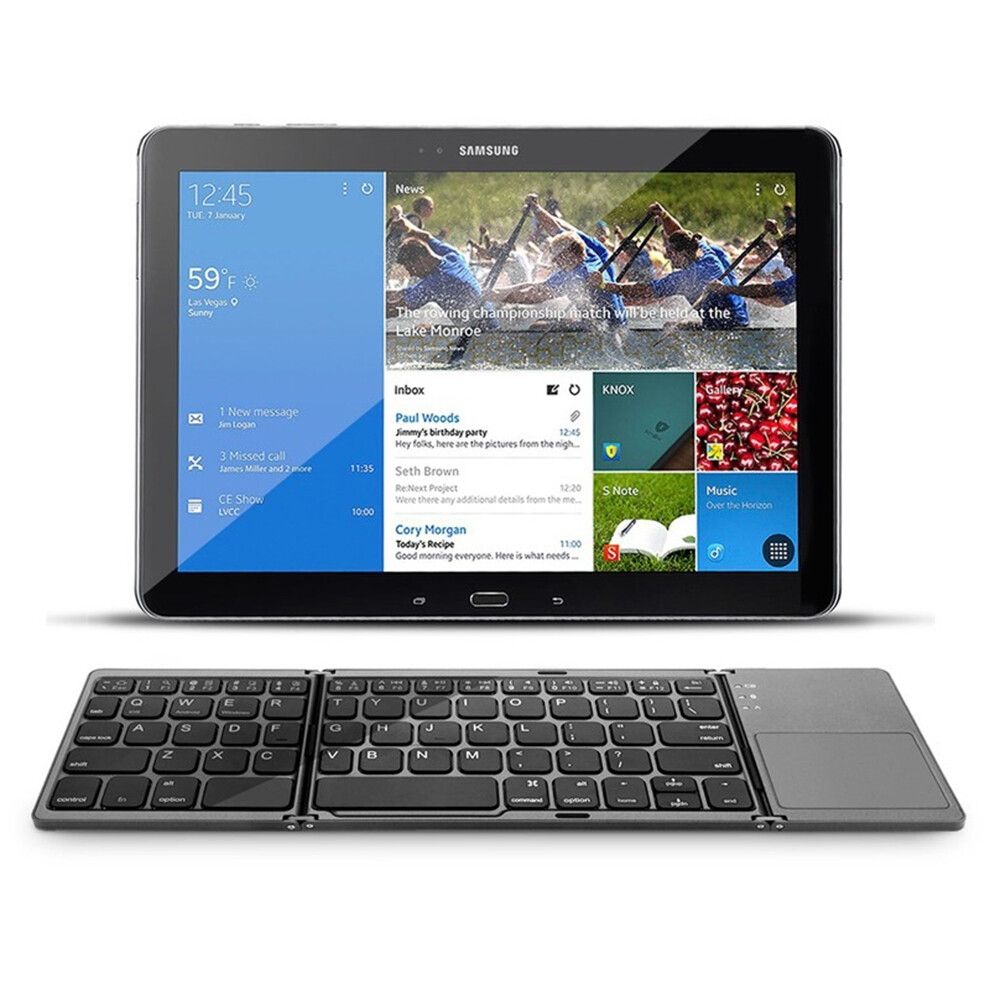 Foldable Mini Keyboard With Touchpad Bluetooth Wireless Keypad