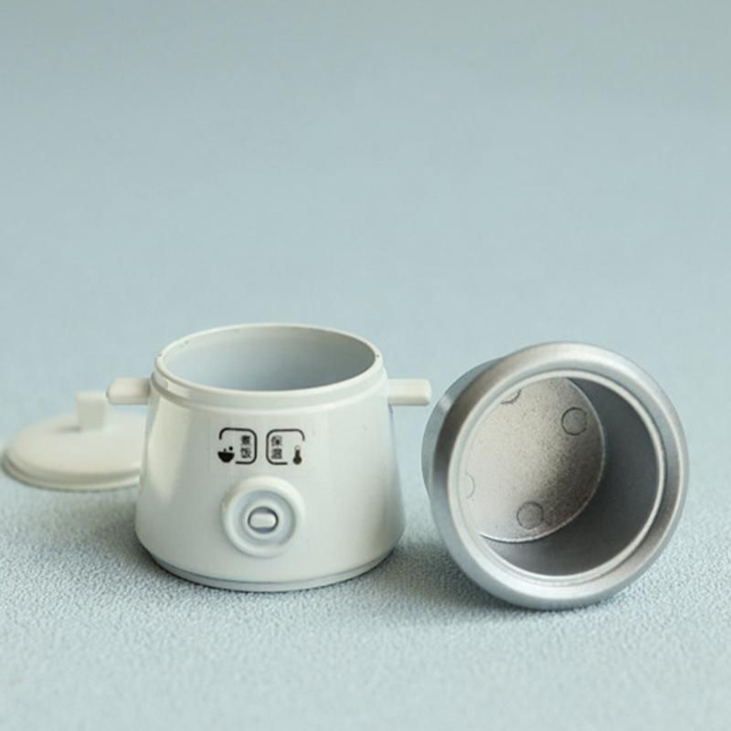 1 12 1 8 Dollhouse Cookware Metal Decorative Miniature Kitchen Rice Cooker Toy DollHouse Accessories,Blue