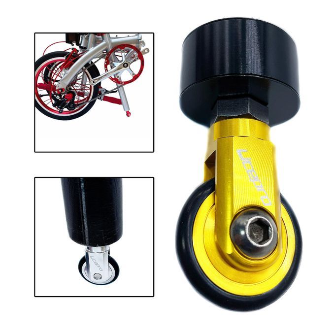 Folding Bike Easy Wheel 33.9mm Seatpost Saddle Tube Mount Silver