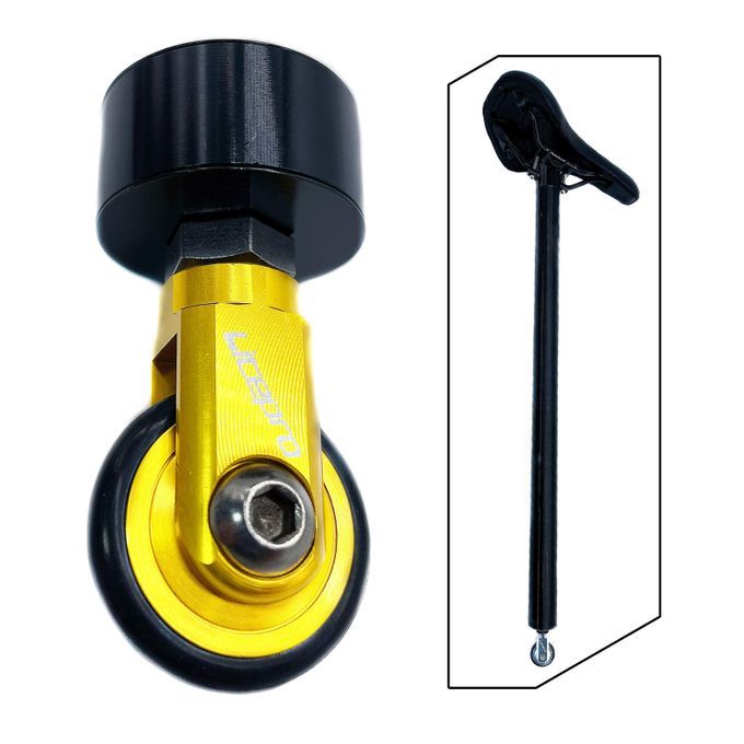 Folding Bike Easy Wheel 33.9mm Seatpost Saddle Tube Mount Silver