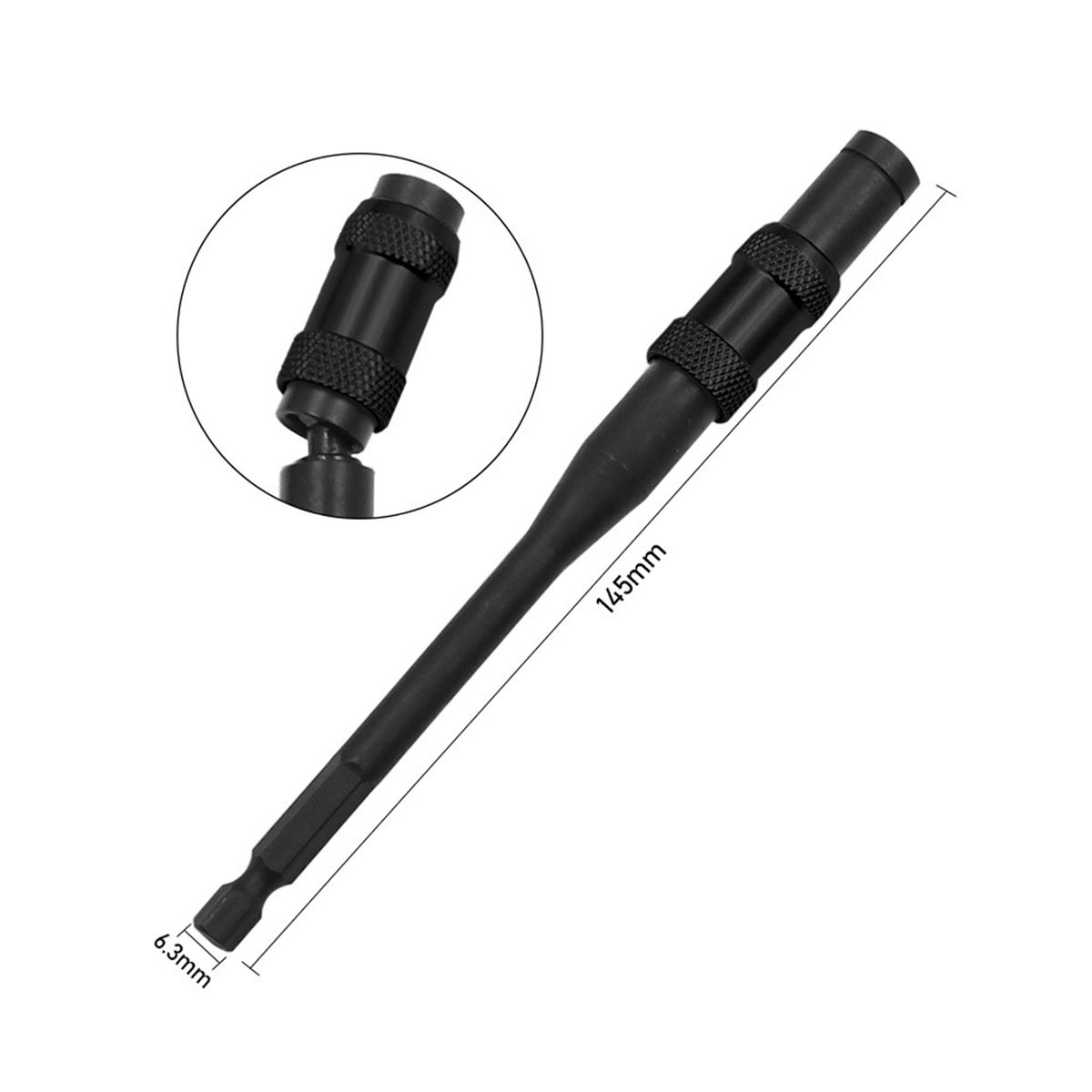 145Mm Hex Magnetic Ring Screwdriver Bits Drill Hand Tool Extension Rod Quick Change Holder Drive Guide Screw Drill Tip F