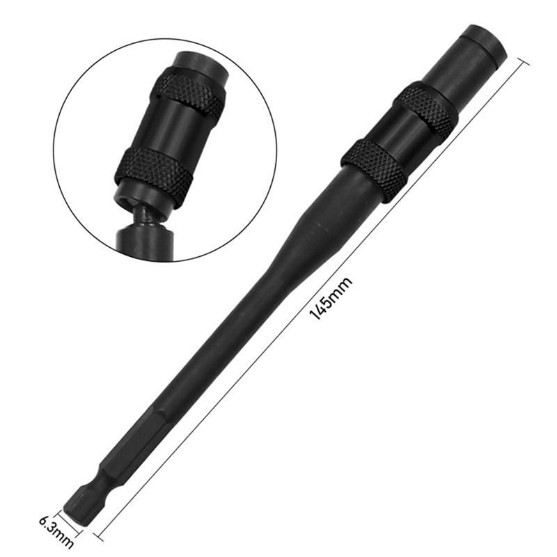 145Mm Hex Magnetic Ring Screwdriver Bits Drill Hand Tool Extension Rod Quick Change Holder Drive Guide Screw Drill Tip F