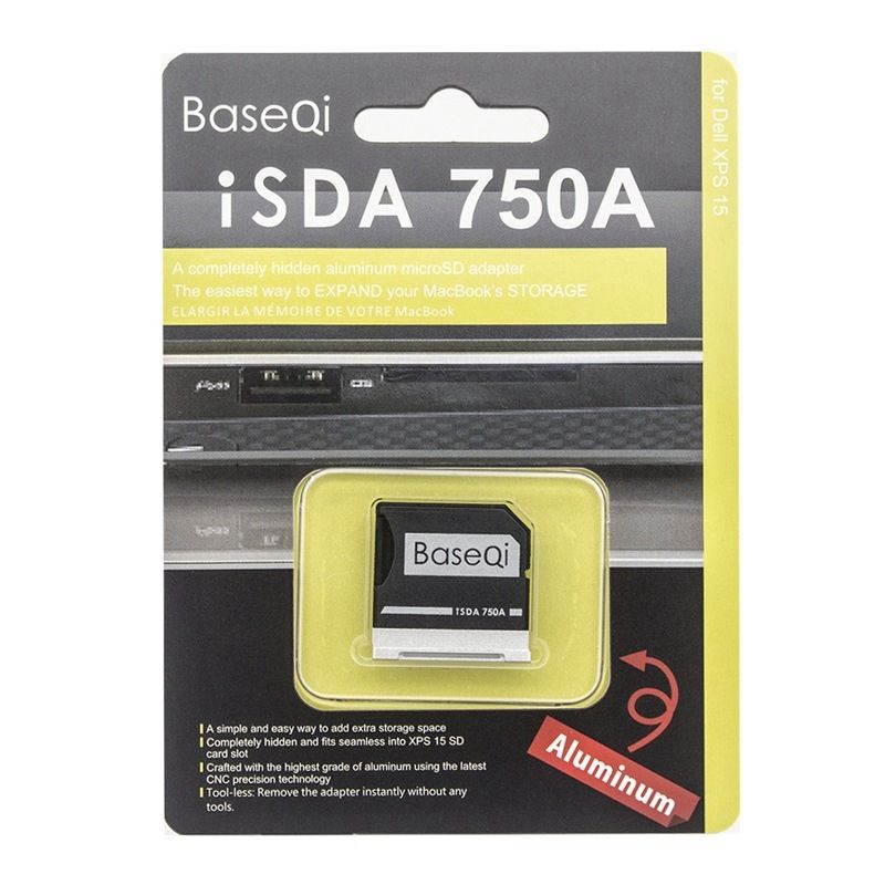 Hidden Aluminum Alloy High Speed SD Card Case For Dell XPS 15.6 Inch (9550) Laptop