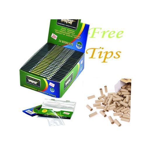 Box Of Transparent Rolling Papers With Free Tips