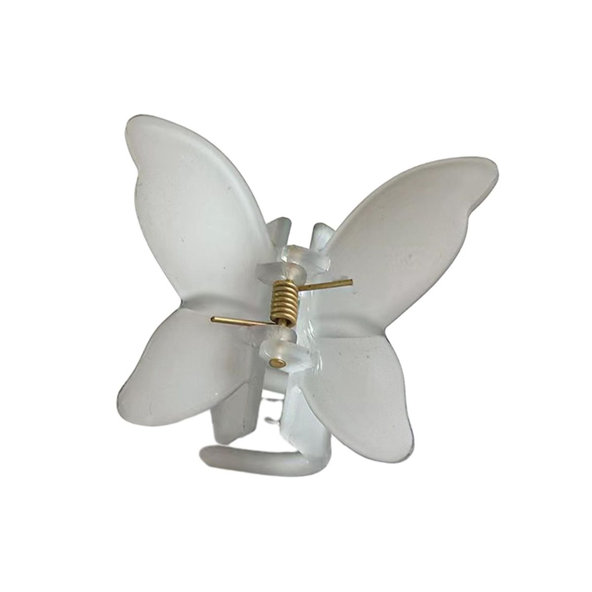 Hair Claw Clip Double Layer Butterfly Hair Clip Stylish for Women Grey