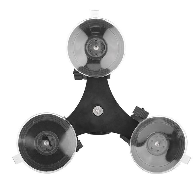 Triple Cup Camera Suction Mount With Ball Head + 1/4'' Mount Adapter
