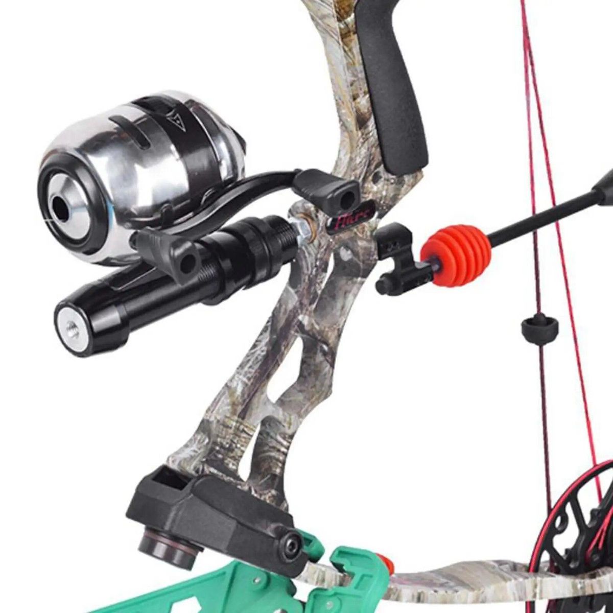 Bow Fishing Reel 2.8:1 Gear Ratio  Reel with 40 meters Built Fishing Line 4.5kg Max Drag Integrated   Reel Parts