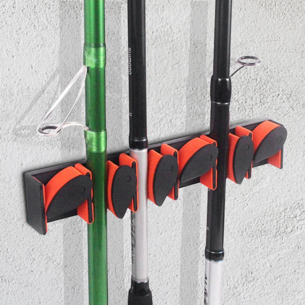 Fishing Rod Holder Wall Mounted Fishing Pole Storage Holder